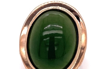 18k 1970Õs Jade Jadeite Ring
