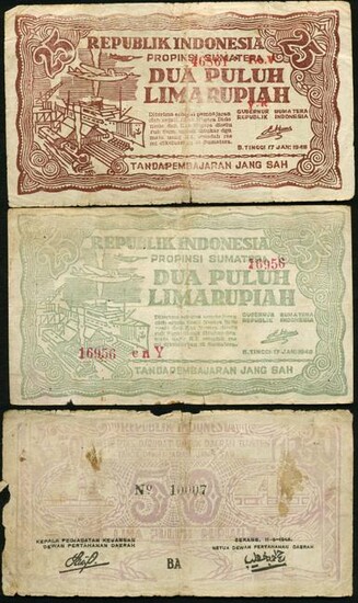 1948 Indonesian Banknotes (3)