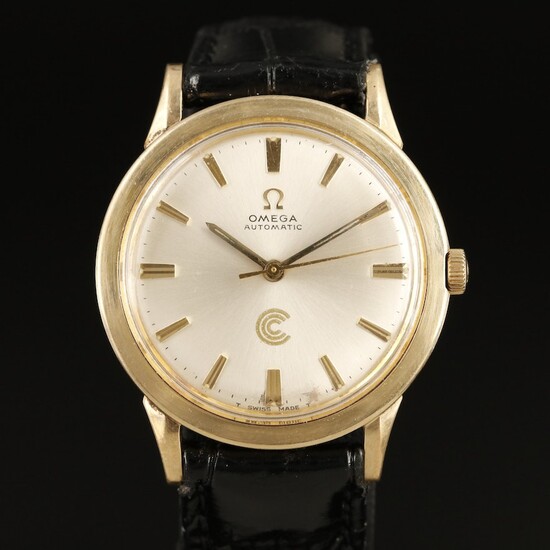 1968 Omega 14K Gold-Filled Continental Can Award Wristwatch