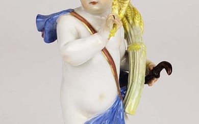 19th C. Meissen Porcelain Figure of Boy Farmer