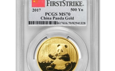 2017 China 30 Gram Gold Panda MS-70