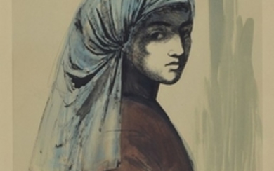 Hanna Nagel, 1907-1975 Heidelberg, lady with veil,...