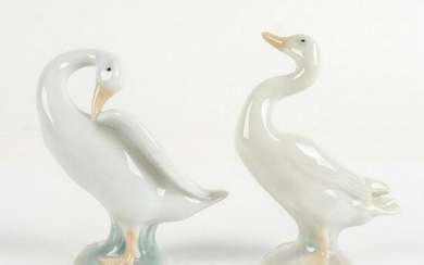 2pc Lladro Figurines, Ducks 1004552 , 1004553