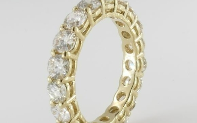 3.00 Carat VVS1-VS1 Eternity Diamonds Ring - 14 kt. Yellow gold - Ring - 3.00 ct Diamond - no reserve