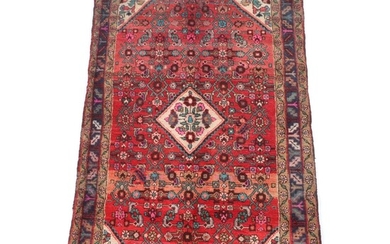 3'8 x 6'8 Hand-Knotted Persian Gogarjin Wool Rug