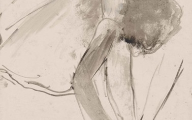 Edgar Degas (1834-1917), Danseuse attachant son chausson