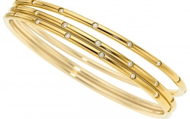 55069: Diamond, Gold Bracelets, Tiffany & Co. The Bez