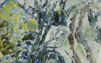 Poul Ekelund: Landscape from Vindö. Signed Ekelund. Oil on canvas laid on cardboard. 31×25 cm.