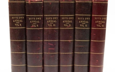 6 Volumes Boys Own Annual 1885-1891