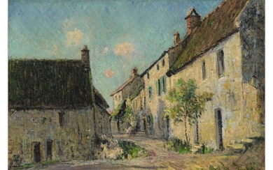 VUE DE VILLAGE - RECTO BOUQUET DE FLEURS - VERSO, Gustave Loiseau