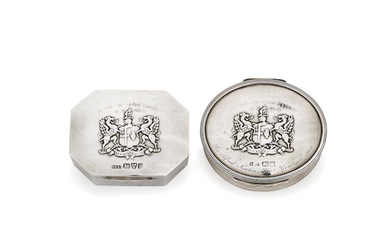 Irish Society Interest: Two Edwardian silver boxes