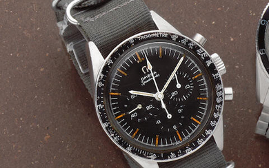 Omega. A rare stainless steel manual wind chronograph wristwatch