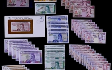 156pc Gibraltar Banknotes UNC