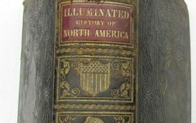 1860 ILLUMINATED HISTORY of NORTH AMERICA by J. FROST
