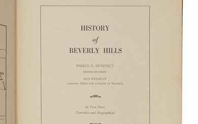 BENEDICT, Pierce E., editor (1856-1937). History of