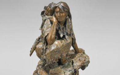 BRONZE SCULPTURE BY JOHN COLEMAN: Into the Unknown