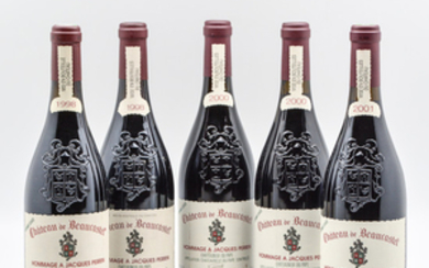 Chateau Beaucastel Hommage a Jacques Perrin, 5 bottles