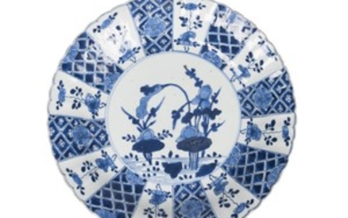A Chinese porcelain plate, Kangxi, late 17th...