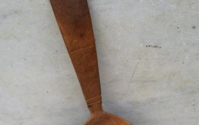 Dated 1799 Carved Wooden Scoop