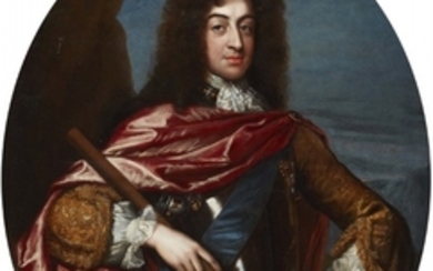 David Klöcker von Ehrenstrahl, attributed to, Portrait of King Karl XI of Sweden with the O ...