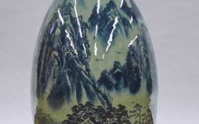 Large Chinese Blue & Celadon Porcelain