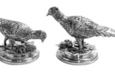 * A Pair of Pewter Figures