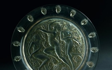 Rene Lalique, 'Cote d'Or' decorative plate, 1943