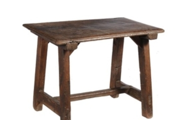 A Spanish walnut low table, late 17th/ early 18th century