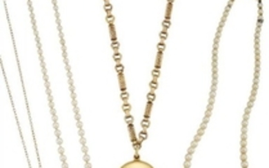 A Victorian, gold, diamond set locket pendant...