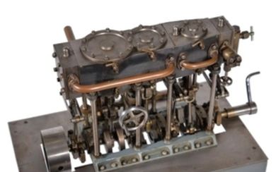 A well-engineered Stuart triple marine live steam engine