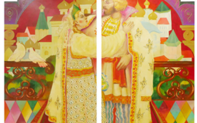 YURI YUROV, Russian Set Background Paintings