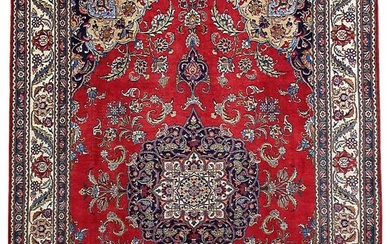 8 x 12 CARACTERISTIC Persian Tabriz Wool Rug RED