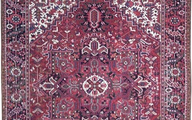 8 x 12 Semi-Antique Persian HERIZ Rug