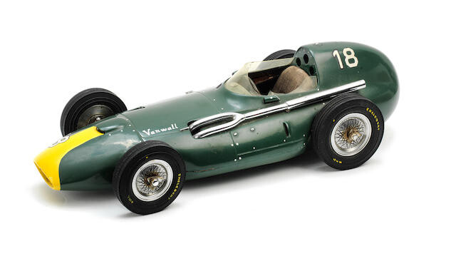 A 1:12 scale model of a Vanwall Grand Prix car by Michele Conti, Italian