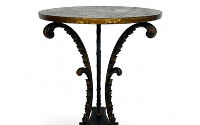 A 19th century cast iron occasional table The circular top ...