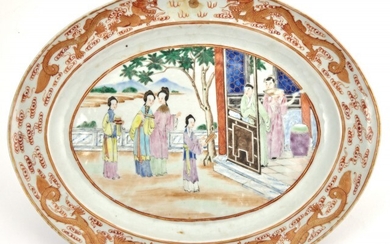 A Chinese Export Porcelain Serving Platter