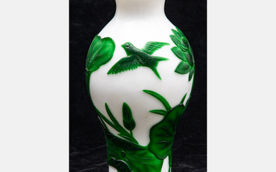 A Chinese Peking Glass Vase