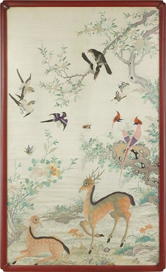 A Chinese Silk Embroidery.