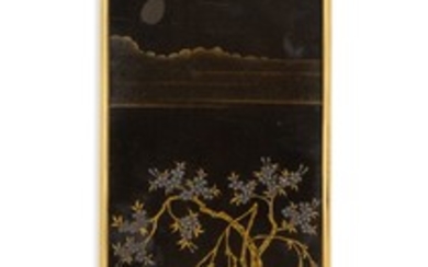 A FUBAKO [LETTER BOX], SIGNED AND SEALED, HARUMASA (SHUNSHO), EDO PERIOD, 19TH CENTURY
