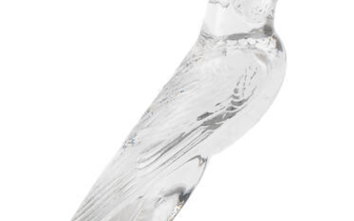 A 'Faucon' (Falcon) glass mascot by Rene Lalique, French, introduced 5th August 1925