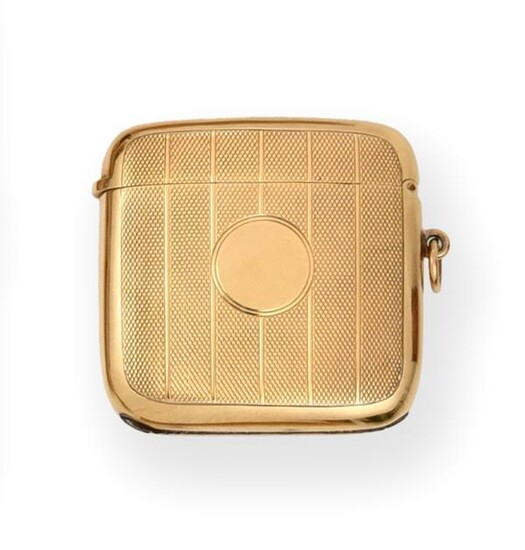 A George V Gold Vesta-Case, by William Neale & Son...