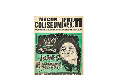 A James Brown Macon Coliseum Concert Poster