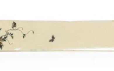 A Japanese Shibayama and Ivory Paper Knife, circa 1900, the...