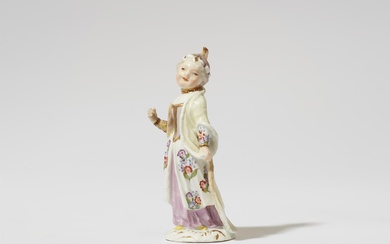 A Meissen porcelain figure of a girl in Turkish costume
