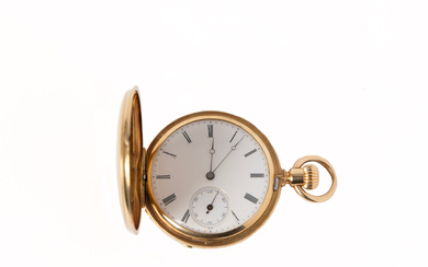 A PATEK PHILIPPE 18K gold pocket watch from the first part of the 20th century.