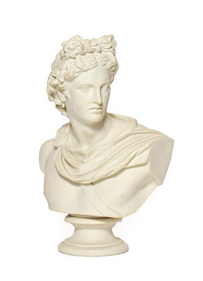 A Parian Art Union Bust of the Apollo Belvedere, 1861...