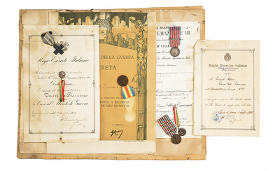 A SMALL COLLECTION OF MEDALS AND DOCUMENTS
