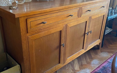 A Timber Sideboard, Two Drawers over Three Doors