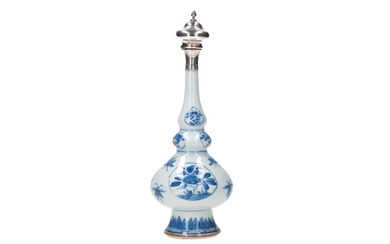 (-), A blue and white porcelain sprinkler vase...