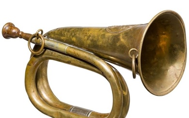 A bugle for the Saxon infantry in World War I, dated 1915
